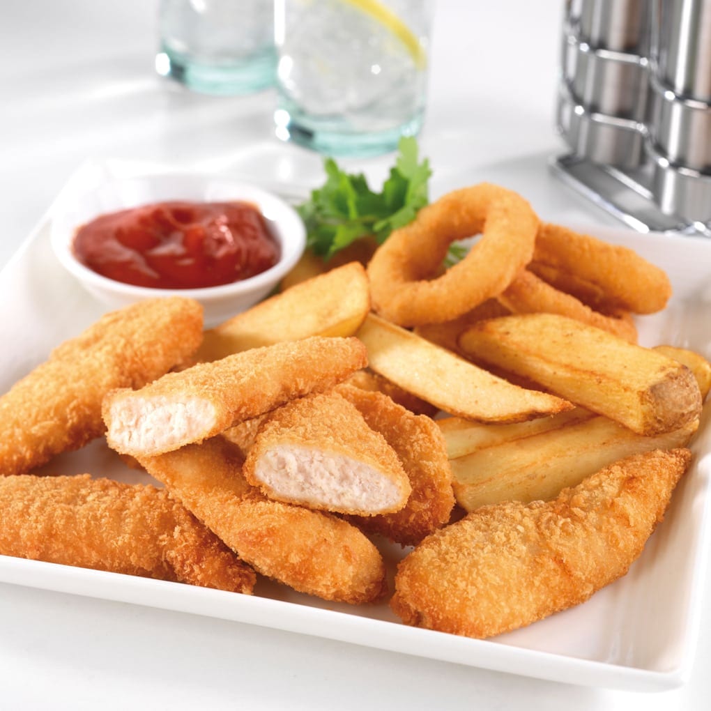 Meadowvale Breaded Chicken Breast Fillet Goujons 2kg Henry Colbeck