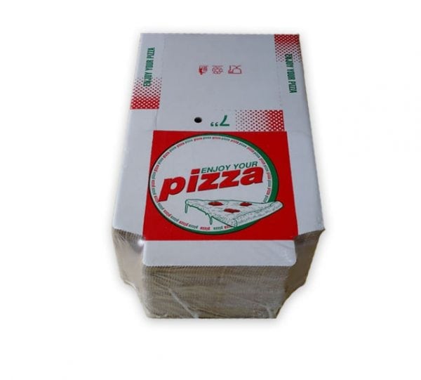 Red & Green Pizza Boxes 100x12" Henry Colbeck